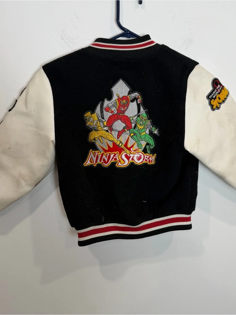 Rare Vintage  Power Rangers Ninja Storm Red Ranger Varsity Jacket